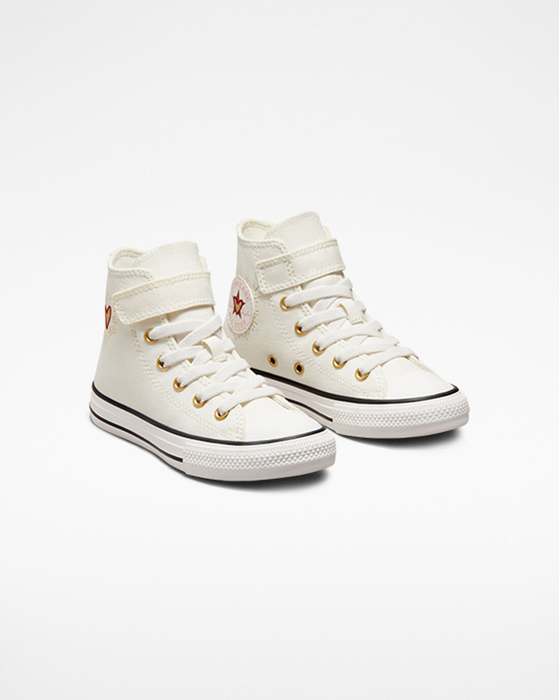 Converse Chuck Taylor All Star Easy-On Hearts Superge Dekleta Bele Temno Rdeče | Slovenija-61973