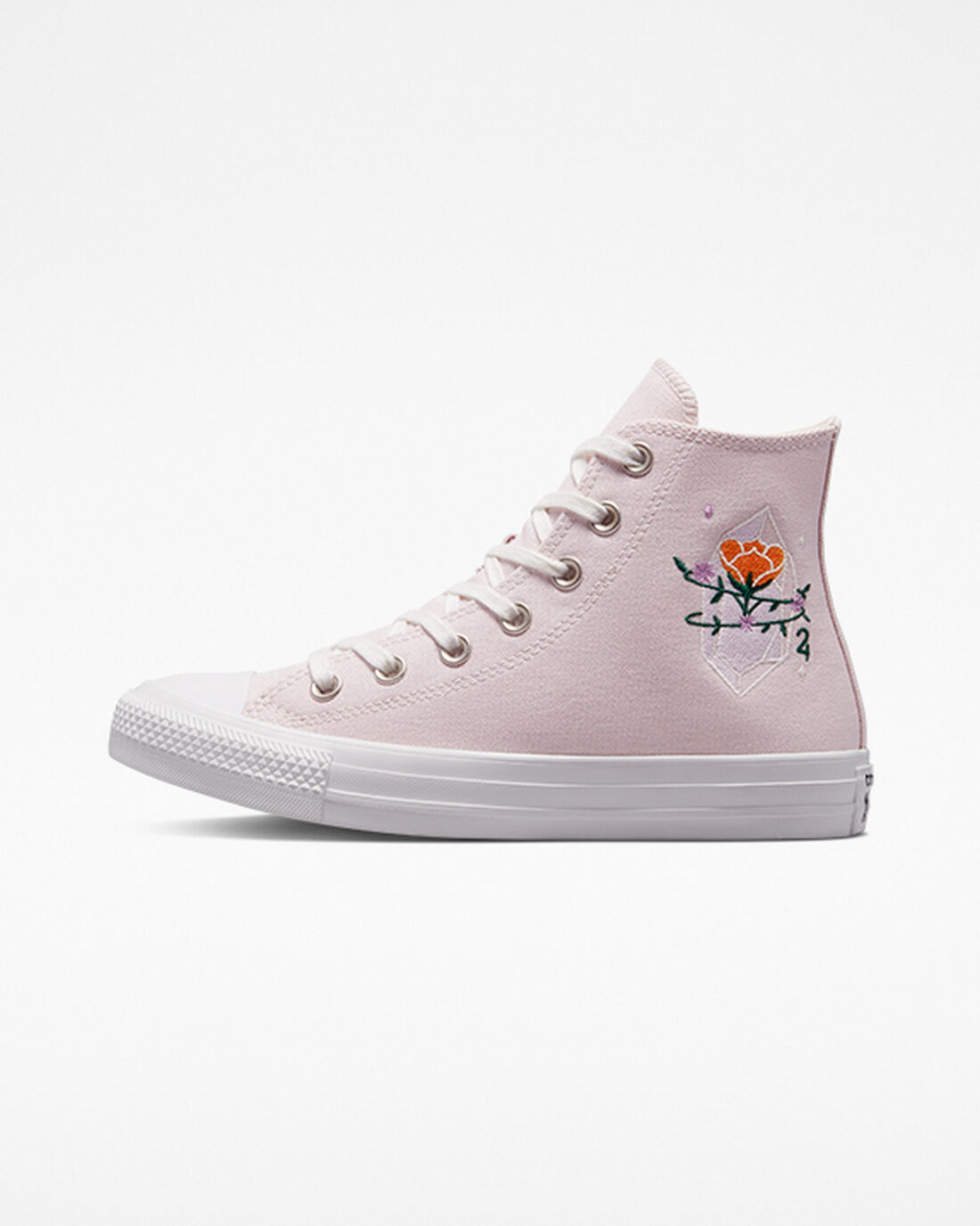 Converse Chuck Taylor All Star Embroidered Crystals Superge Ženske Roza Bele | Slovenija-20156