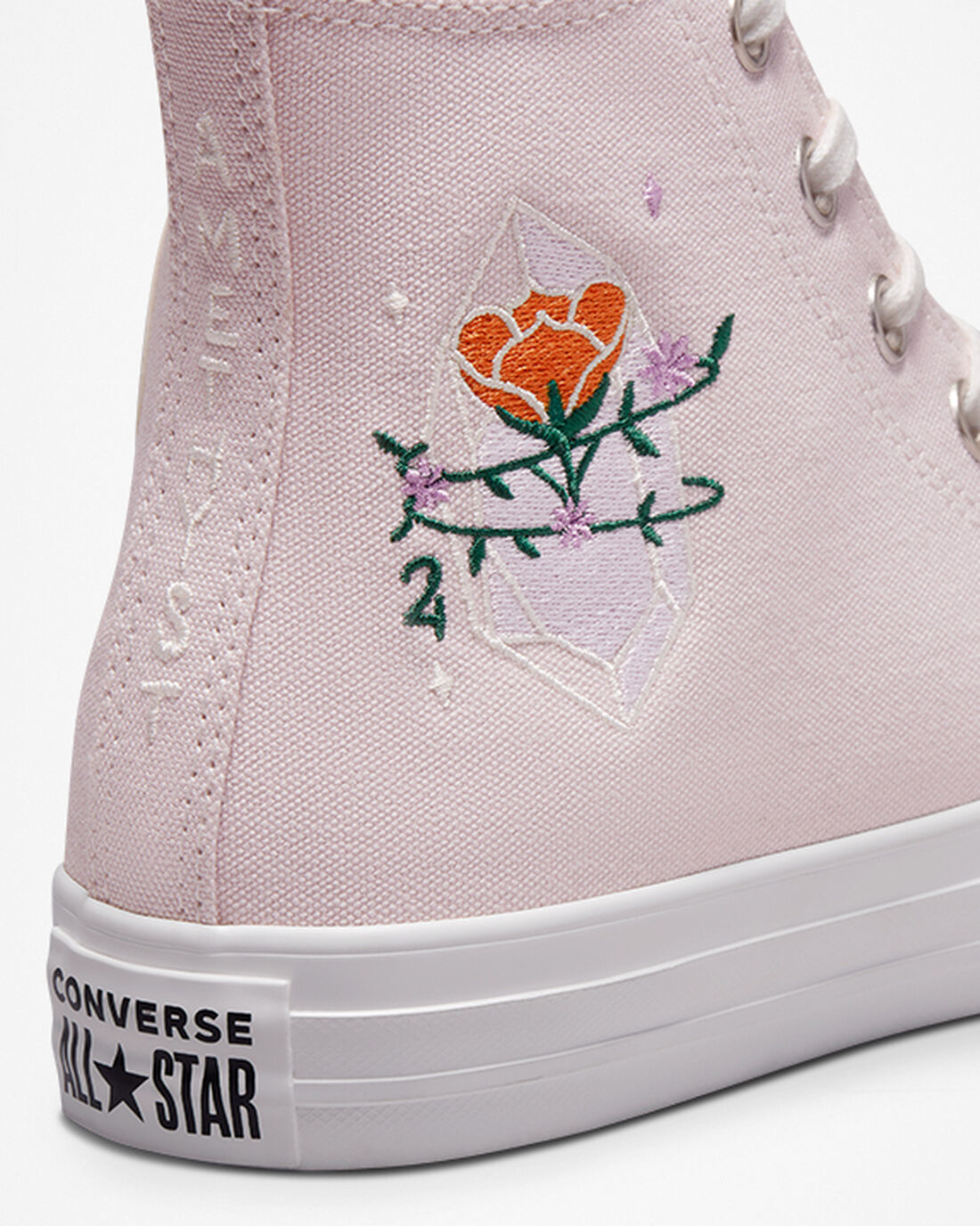 Converse Chuck Taylor All Star Embroidered Crystals Superge Ženske Roza Bele | Slovenija-20156