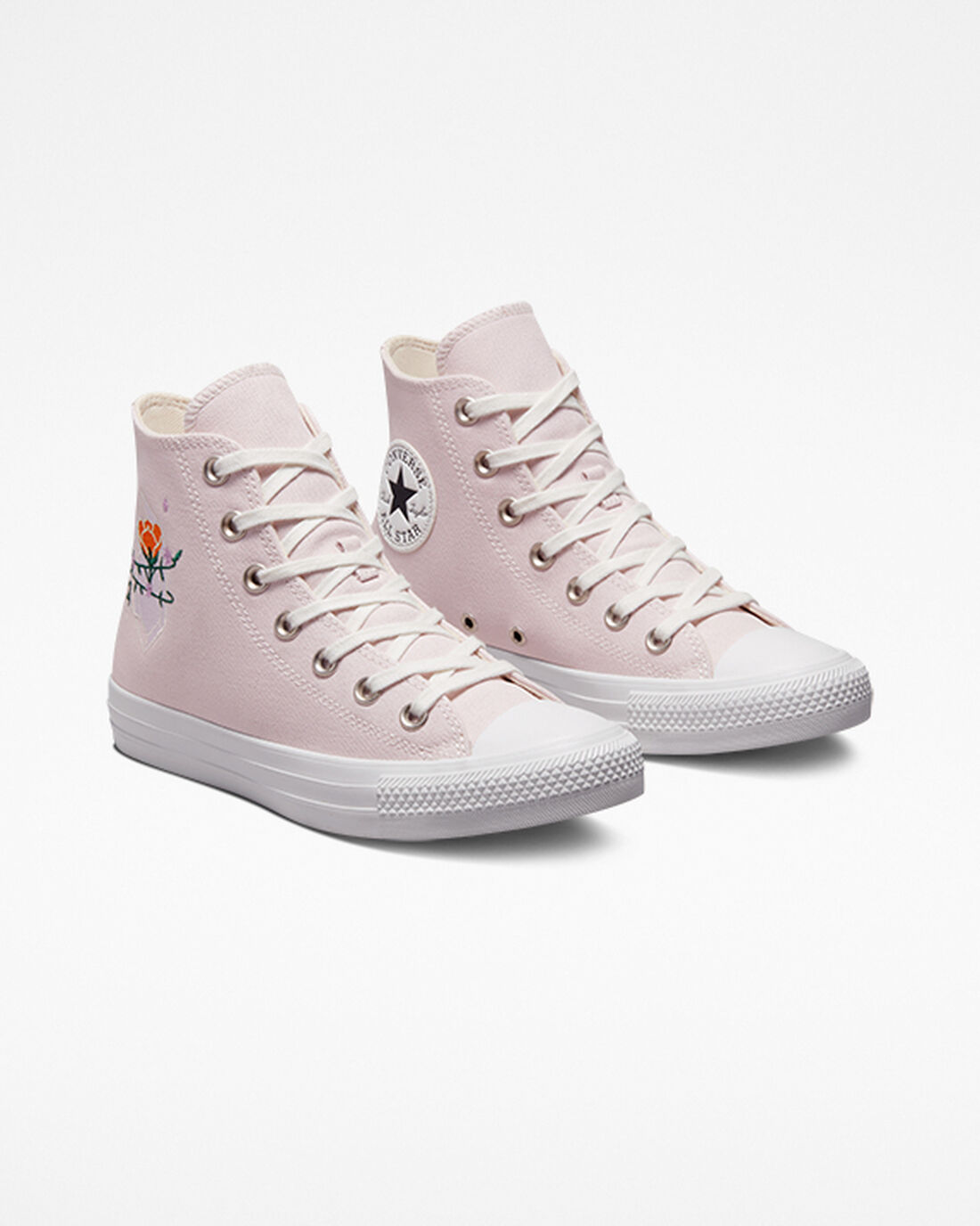 Converse Chuck Taylor All Star Embroidered Crystals Superge Ženske Roza Bele | Slovenija-20156