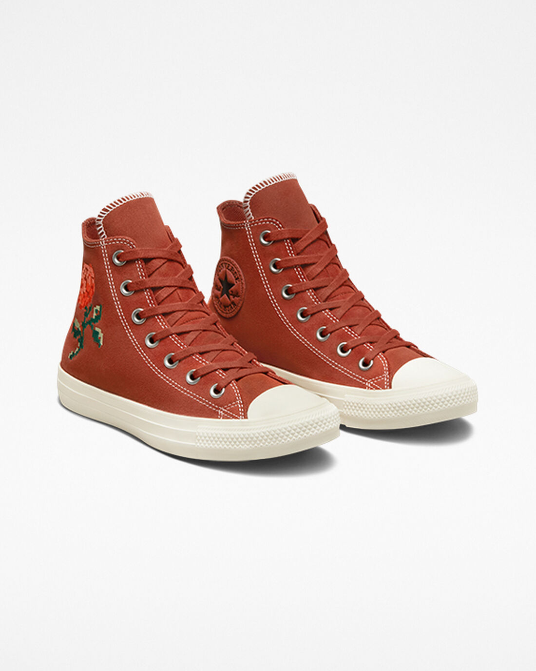 Converse Chuck Taylor All Star Embroidered Roses Superge Ženske Oranžne | Slovenija-48970