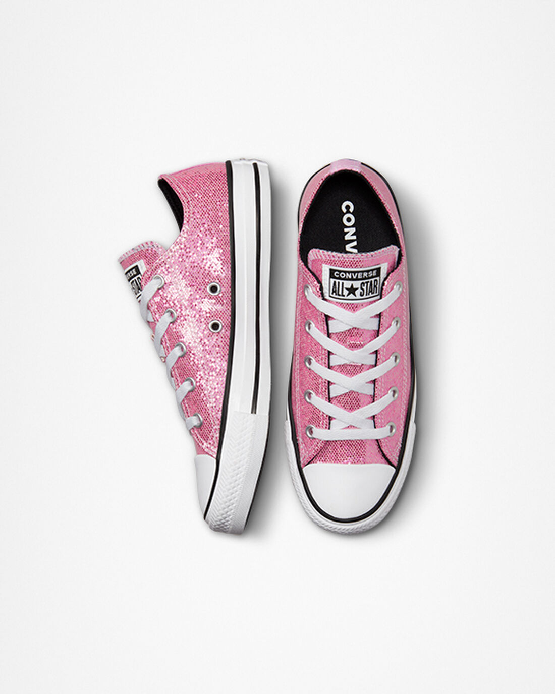 Converse Chuck Taylor All Star Glitter Superge Dekleta Roza Črne | Slovenija-74826