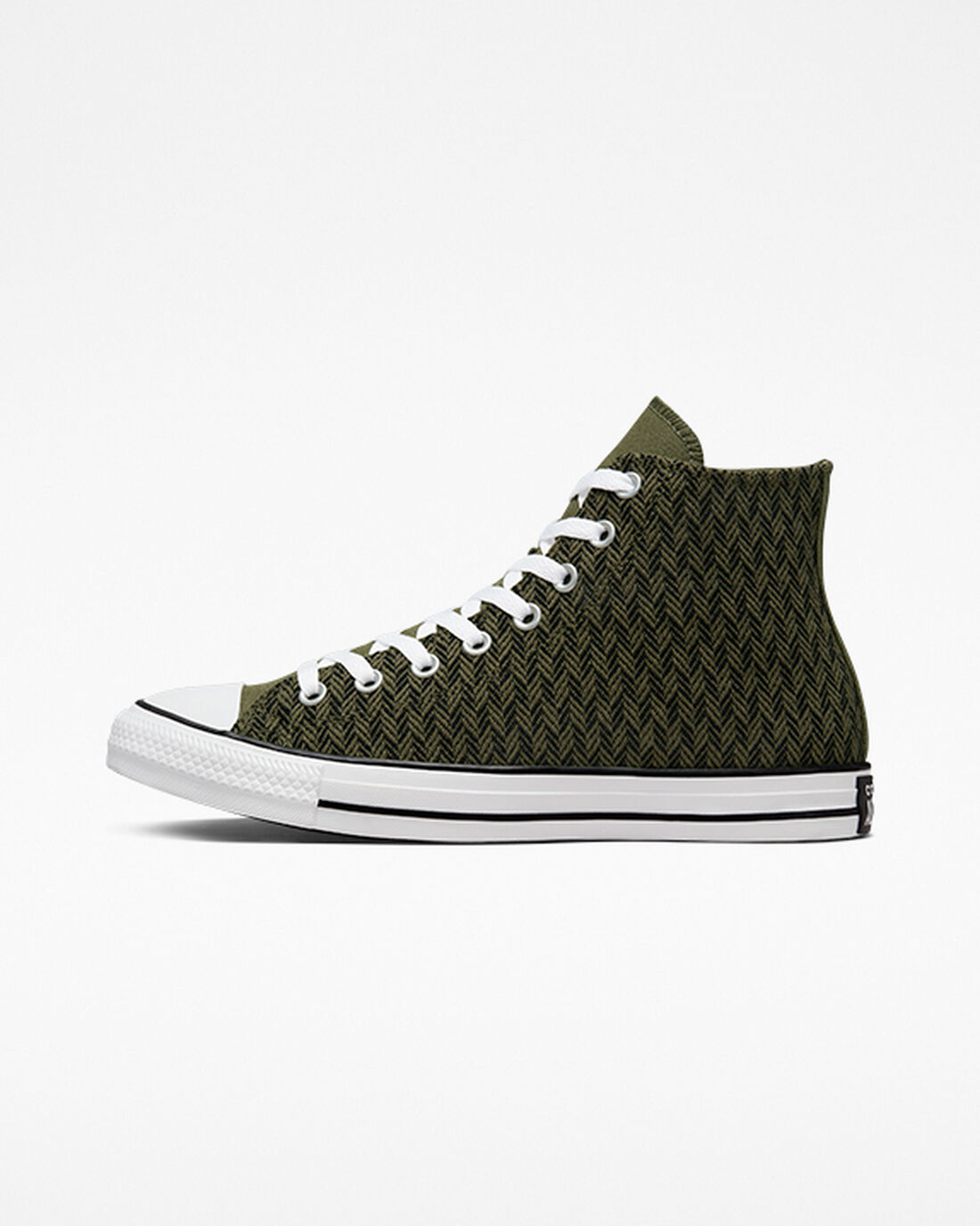 Converse Chuck Taylor All Star Herringbone Superge Moški Olivno Zelene Črne Bele | Slovenija-01693