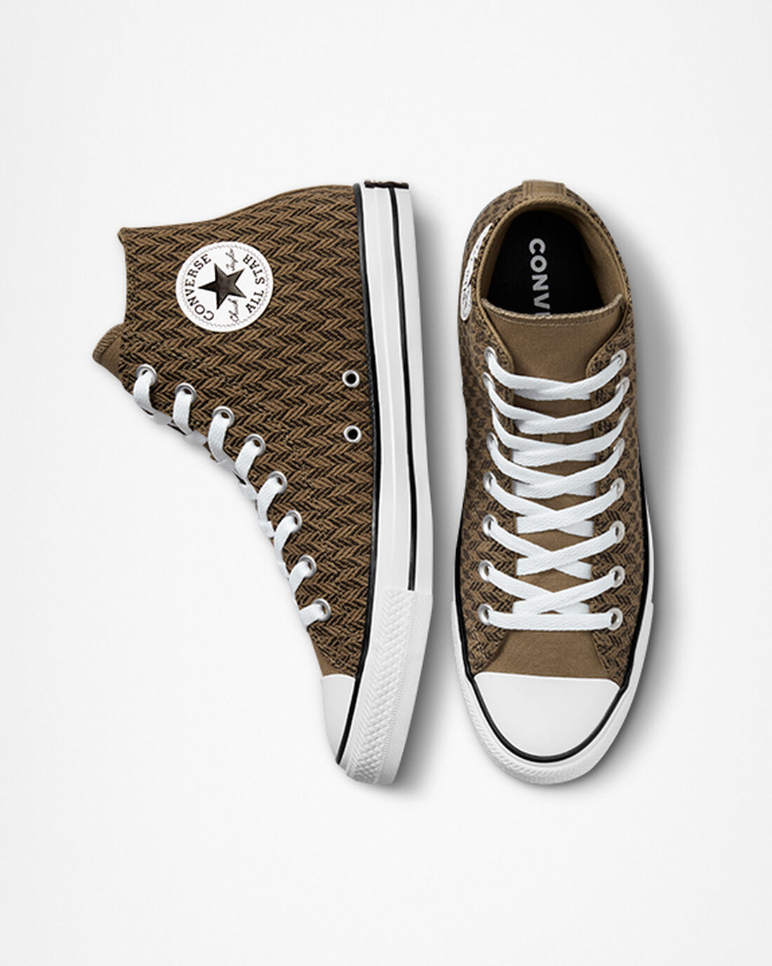 Converse Chuck Taylor All Star Herringbone Superge Moški Rjave Bele | Slovenija-13086