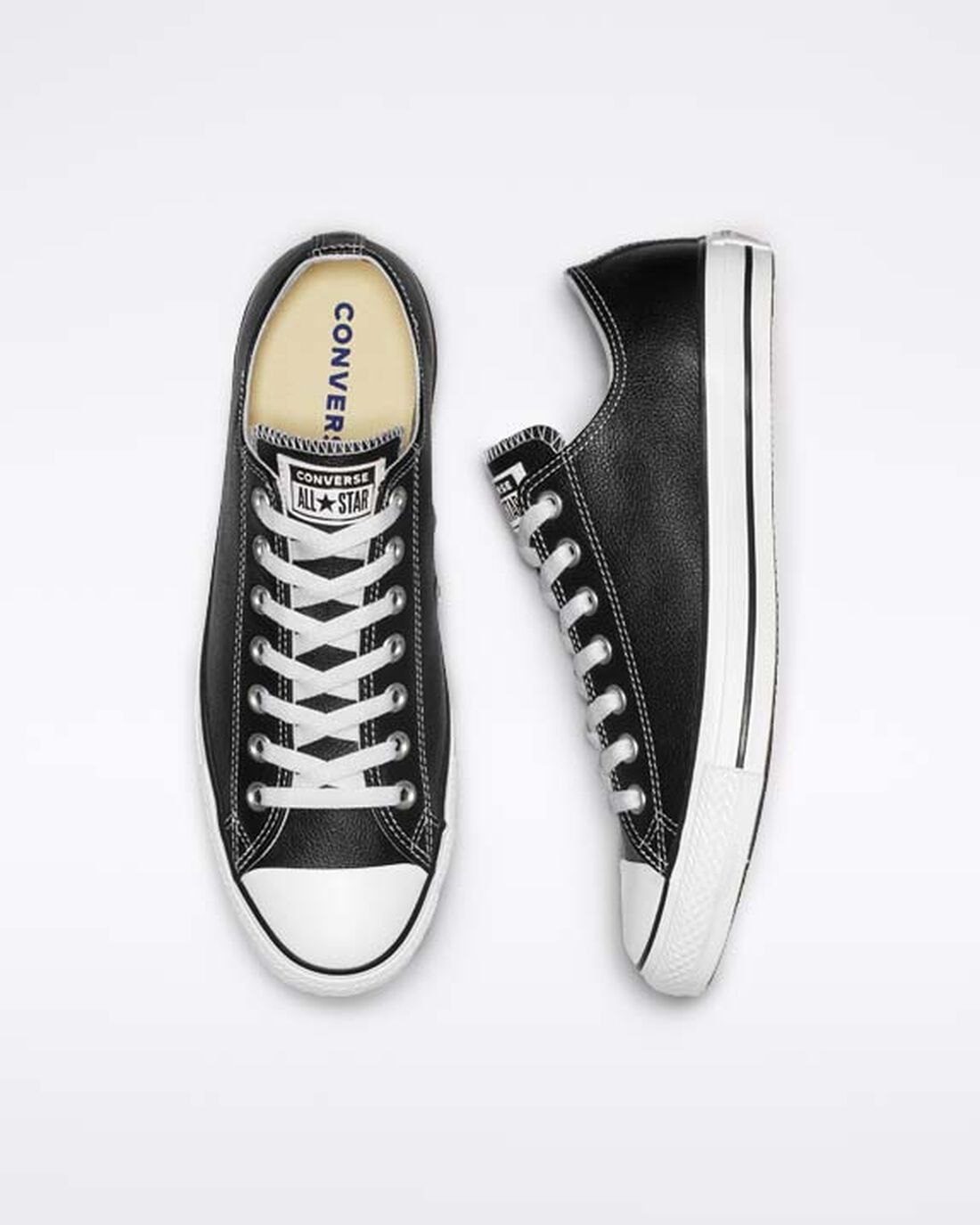 Converse Chuck Taylor All Star Leather Superge Moški Črne | Slovenija-42693