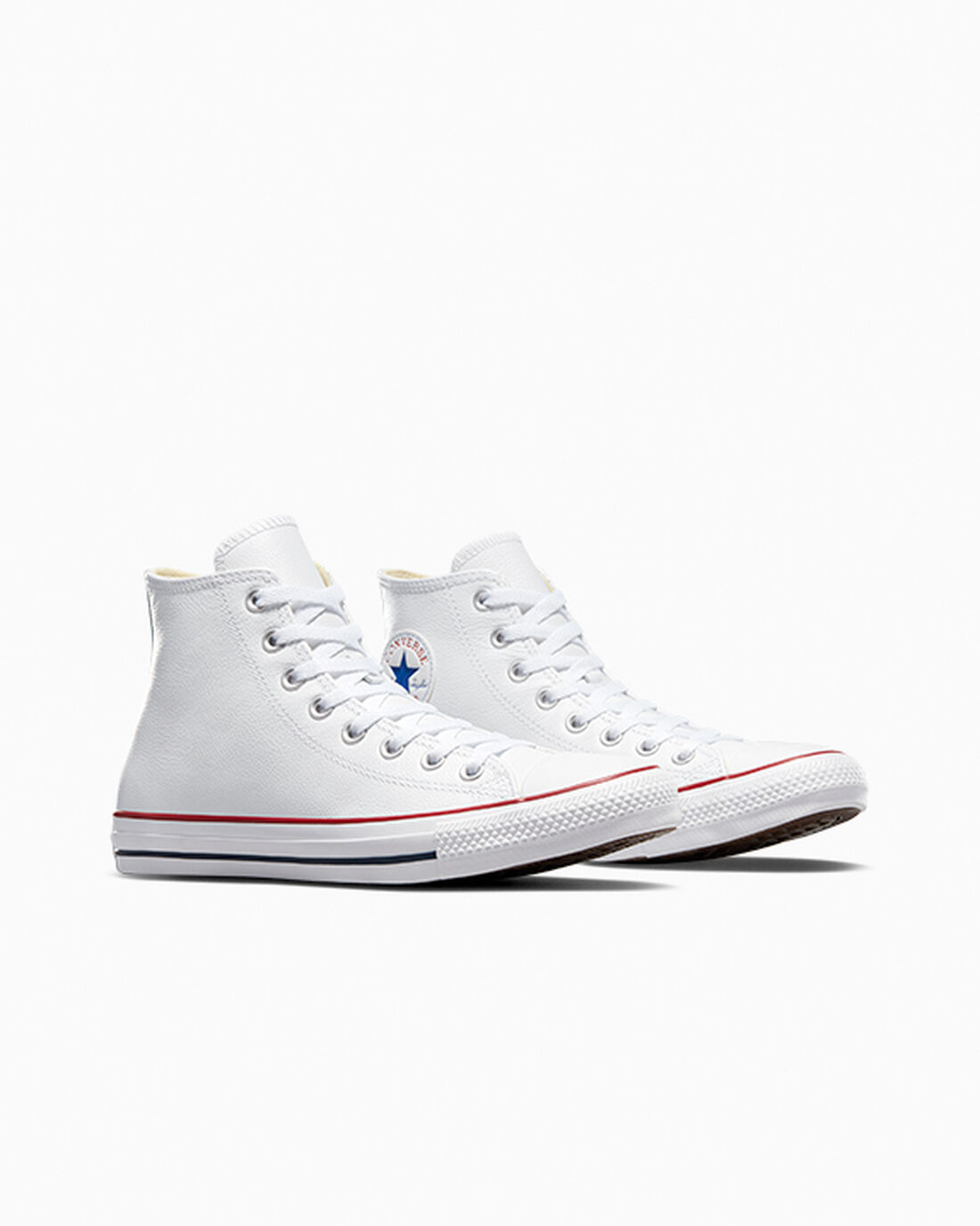 Converse Chuck Taylor All Star Leather Superge Moški Bele | Slovenija-89076