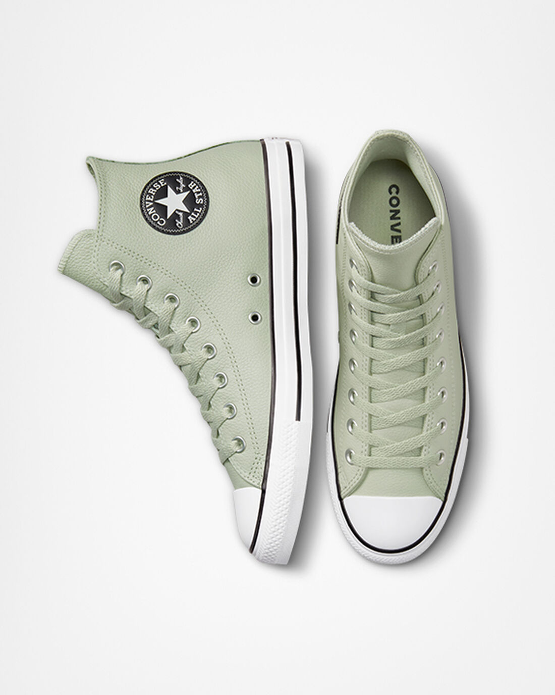 Converse Chuck Taylor All Star Leather Superge Moški Olivno Zelene | Slovenija-98134