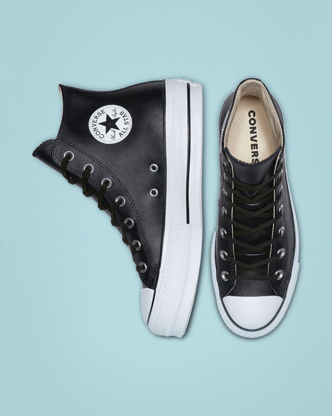 Converse Chuck Taylor All Star Lift Platform Superge Ženske Črne Bele | Slovenija-43156