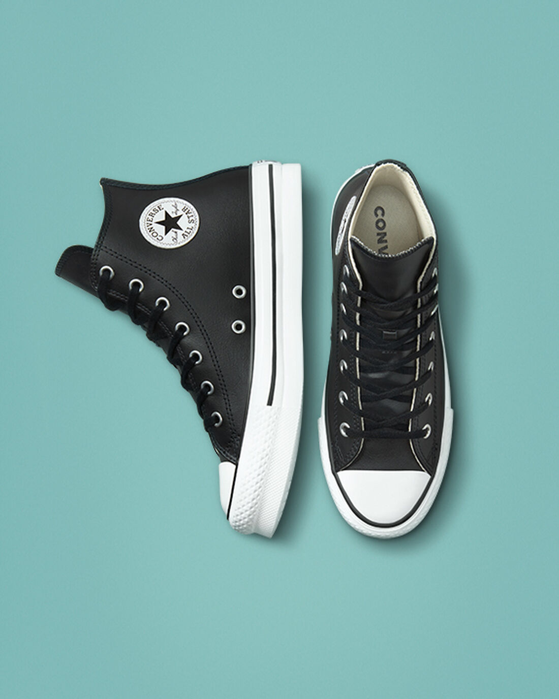 Converse Chuck Taylor All Star Lift Platform Superge Dekleta Črne Bež Bele | Slovenija-48721