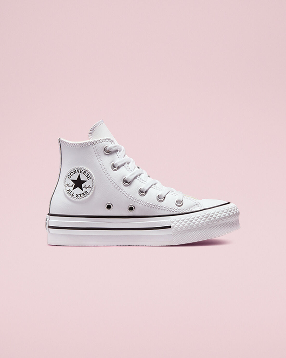 Converse Chuck Taylor All Star Lift Platform Superge Fantje Bele Bež Bele Črne | Slovenija-71832