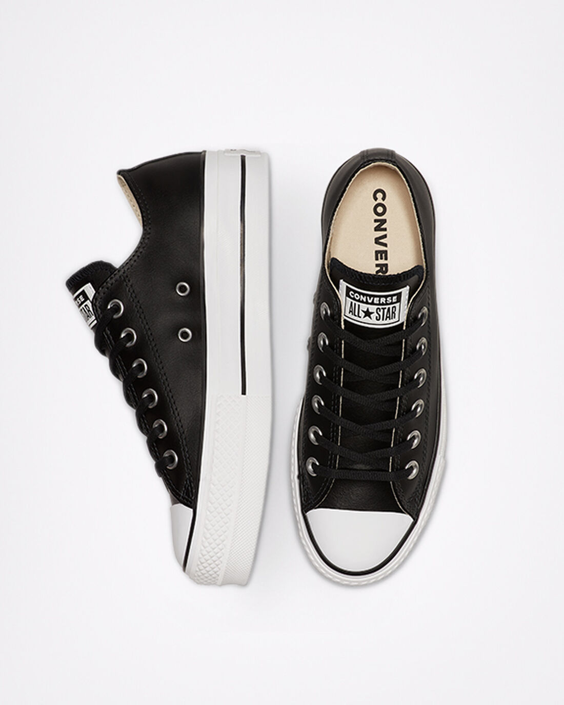 Converse Chuck Taylor All Star Lift Platform Superge Ženske Črne Bele | Slovenija-86091