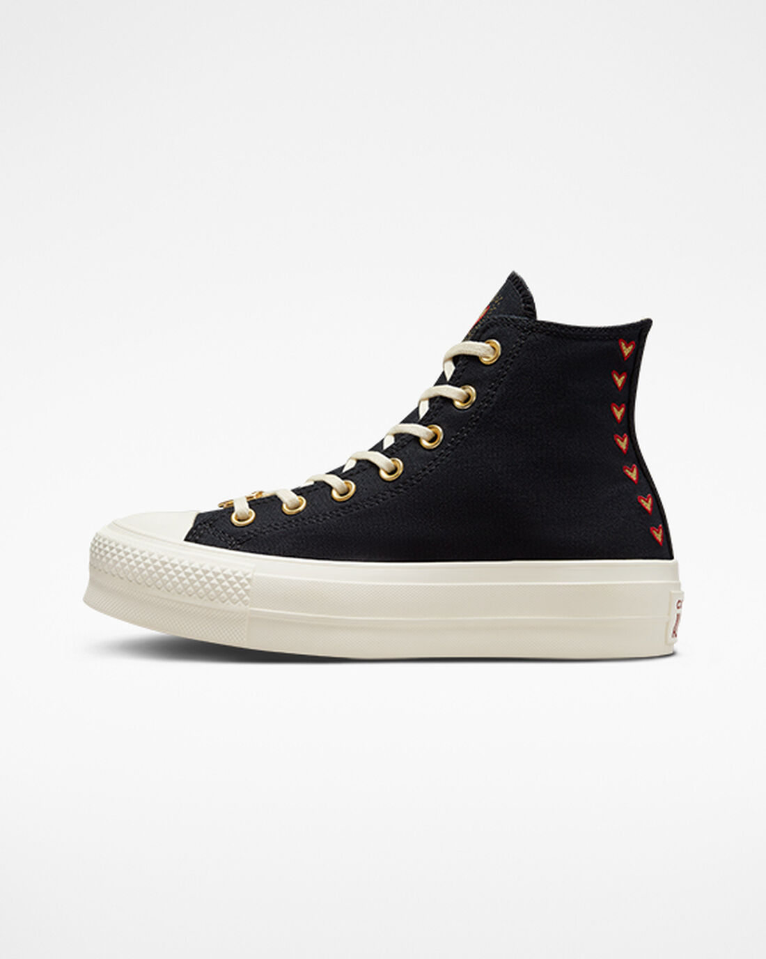 Converse Chuck Taylor All Star Lift Superge Ženske Črne Temno Rdeče | Slovenija-21496