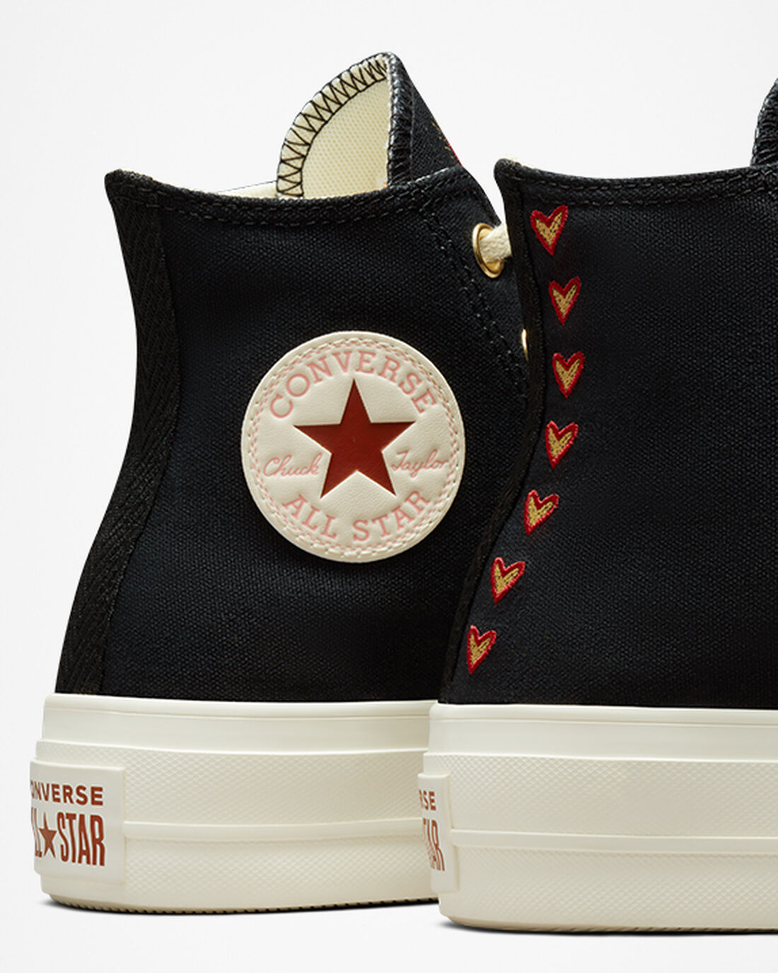 Converse Chuck Taylor All Star Lift Superge Ženske Črne Temno Rdeče | Slovenija-21496