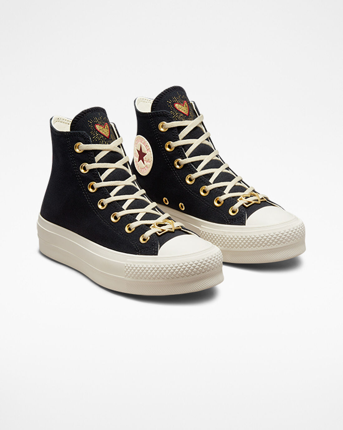 Converse Chuck Taylor All Star Lift Superge Ženske Črne Temno Rdeče | Slovenija-21496