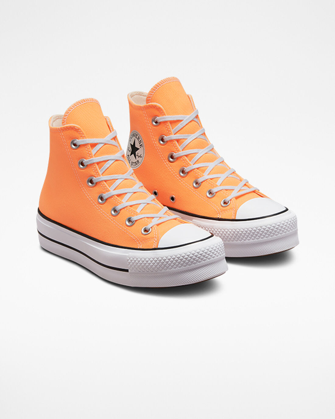 Converse Chuck Taylor All Star Lift Superge Ženske Oranžne Črne Bele | Slovenija-63512