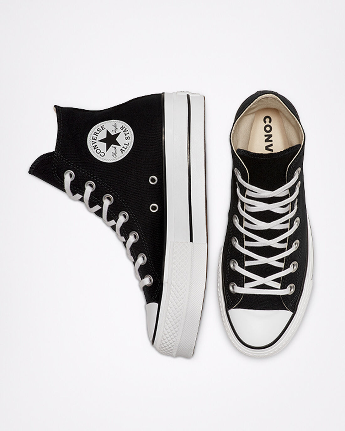 Converse Chuck Taylor All Star Lift Superge Ženske Črne Bele | Slovenija-76345