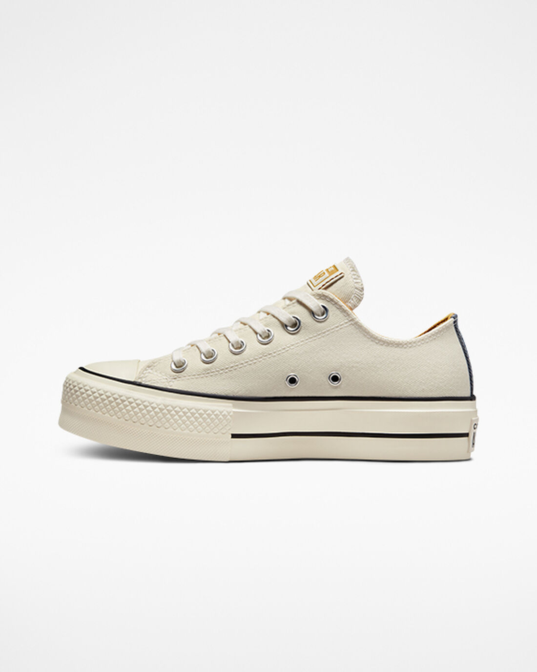 Converse Chuck Taylor All Star Lift Čevlji s Platformo Ženske Bež Temno Modre Oranžne | Slovenija-58391