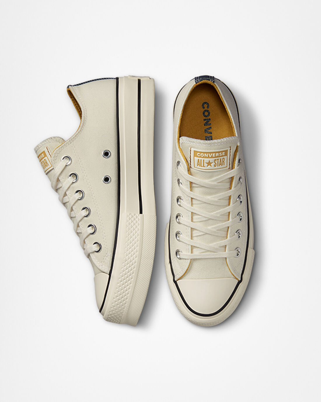 Converse Chuck Taylor All Star Lift Čevlji s Platformo Ženske Bež Temno Modre Oranžne | Slovenija-58391