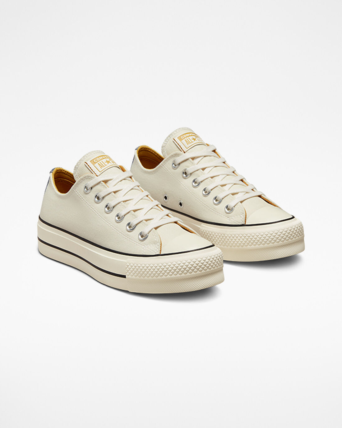 Converse Chuck Taylor All Star Lift Čevlji s Platformo Ženske Bež Temno Modre Oranžne | Slovenija-58391