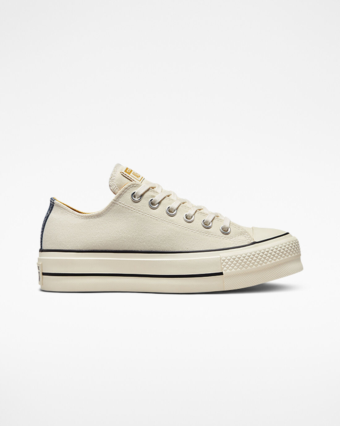 Converse Chuck Taylor All Star Lift Čevlji s Platformo Ženske Bež Temno Modre Oranžne | Slovenija-58391