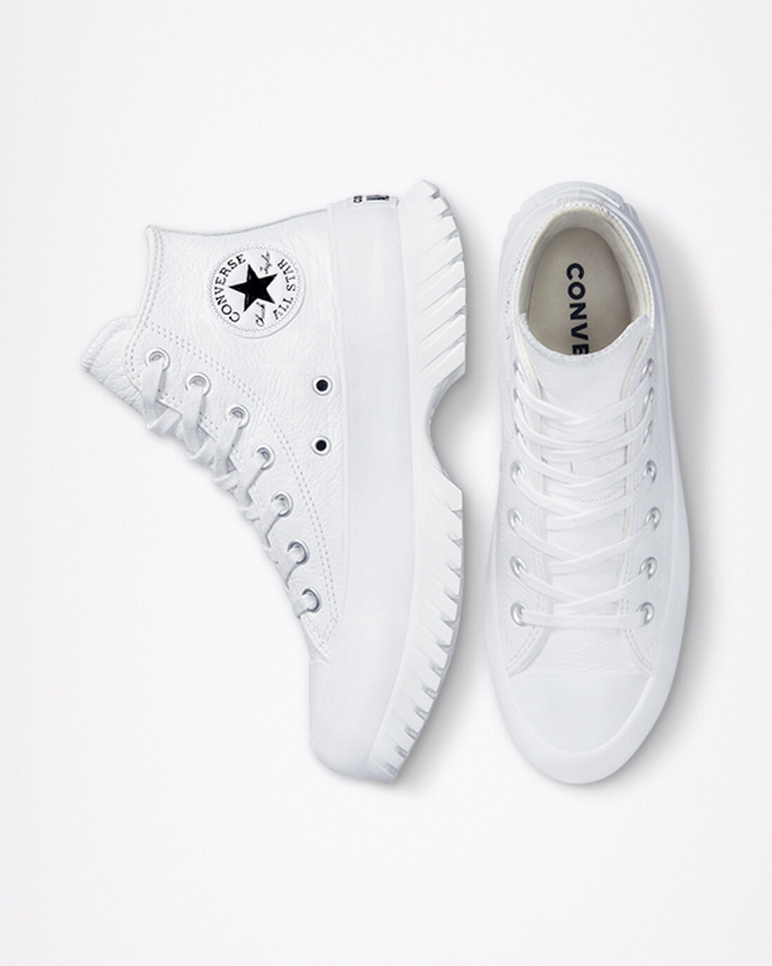 Converse Chuck Taylor All Star Lugged 2.0 Leather Superge Ženske Bele Črne | Slovenija-25630