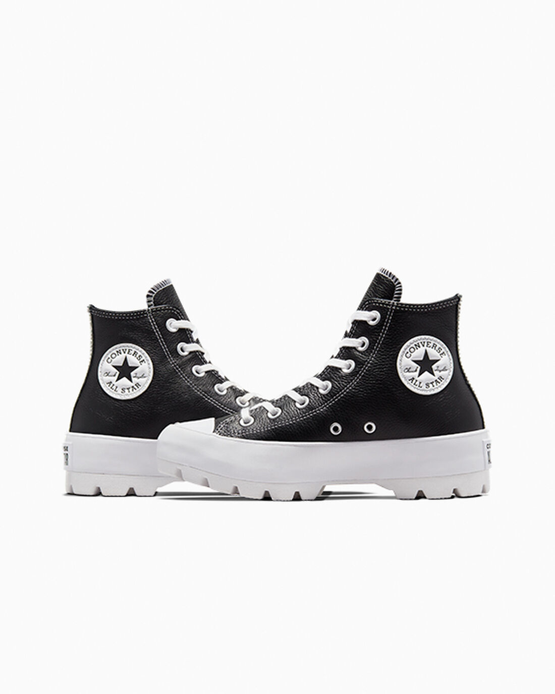 Converse Chuck Taylor All Star Lugged Leather Superge Ženske Črne Bele | Slovenija-16735