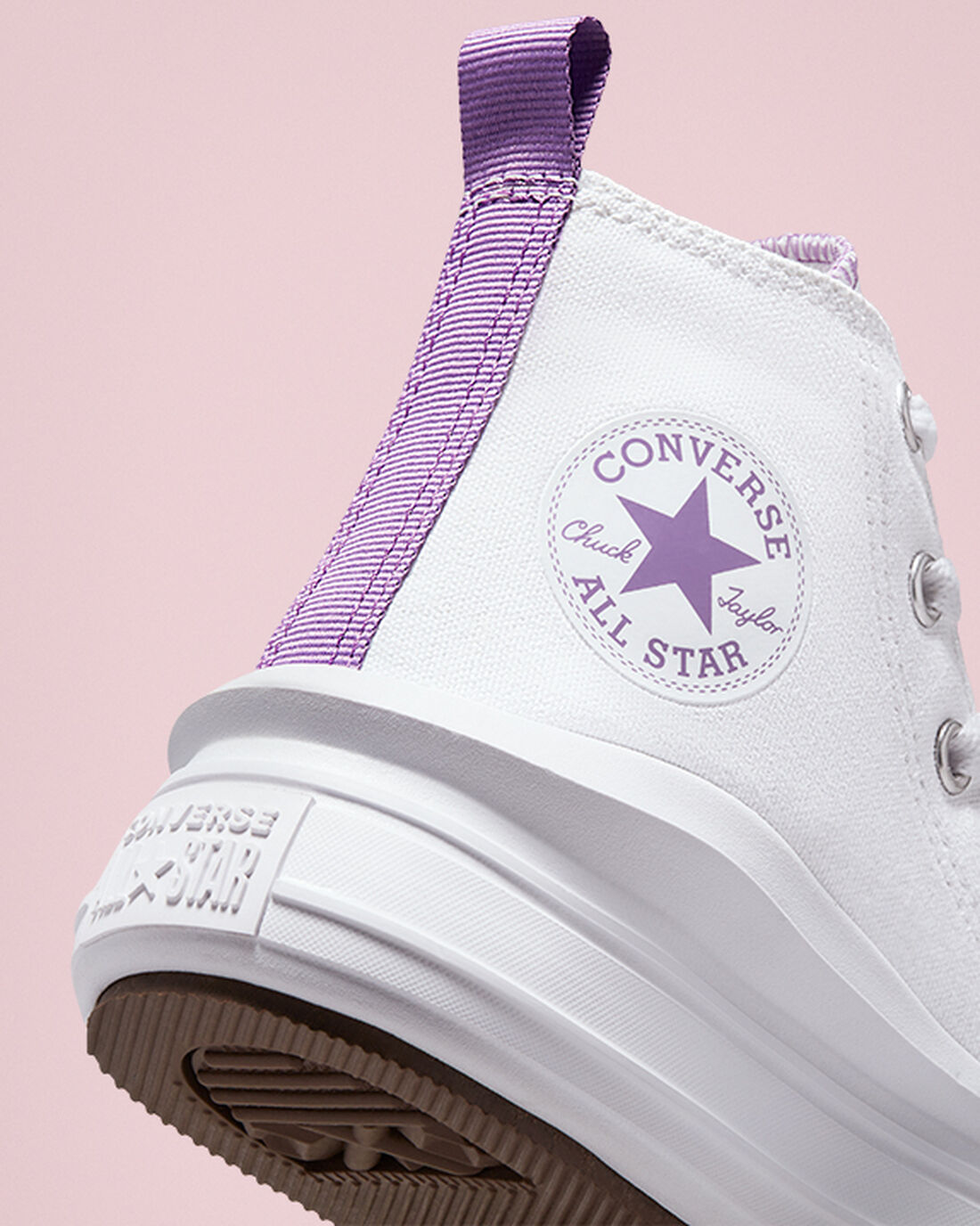 Converse Chuck Taylor All Star Move Superge Dekleta Bele Vijolične Bele | Slovenija-21076