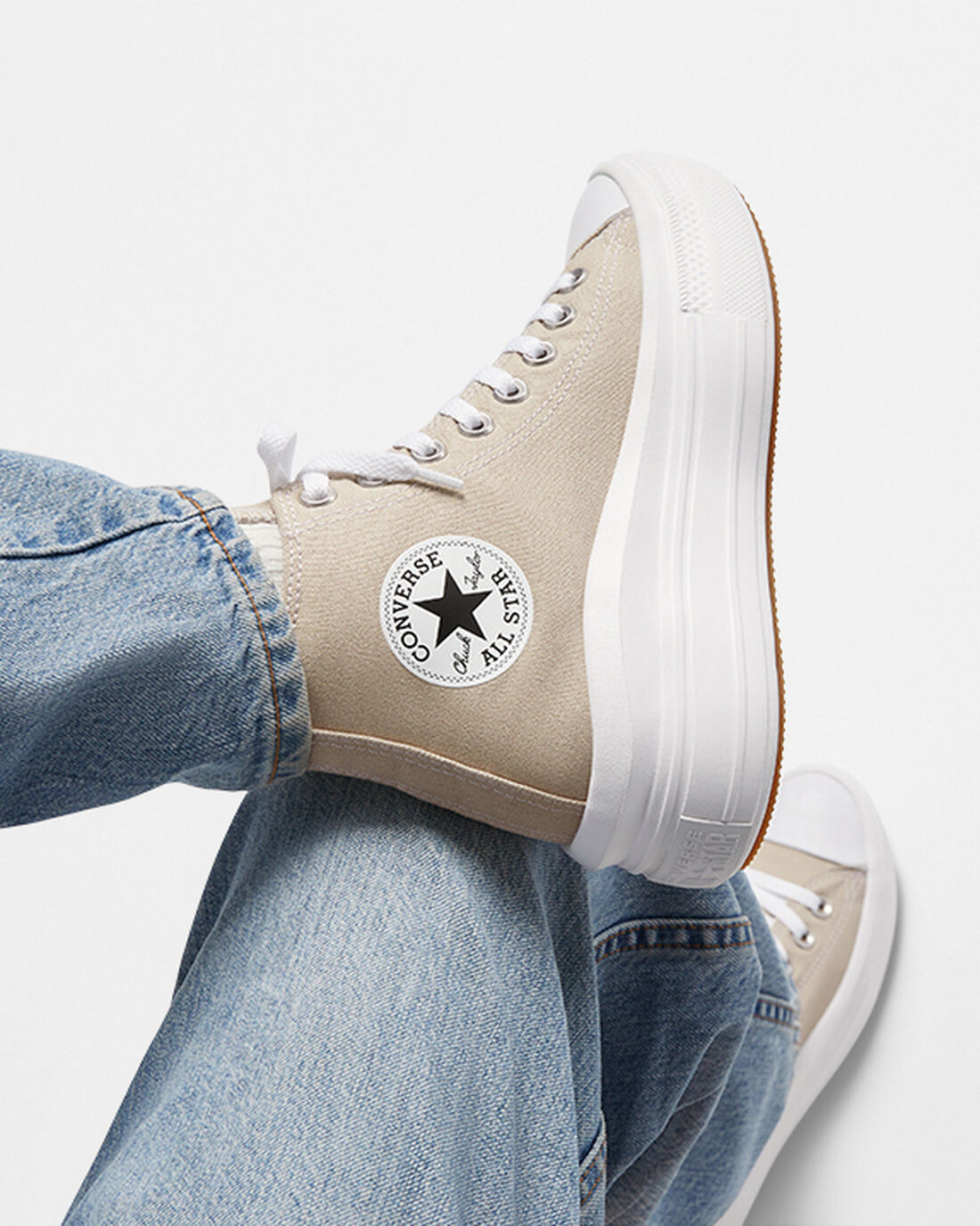 Converse Chuck Taylor All Star Move Superge Ženske Sive Bele Sive | Slovenija-42831