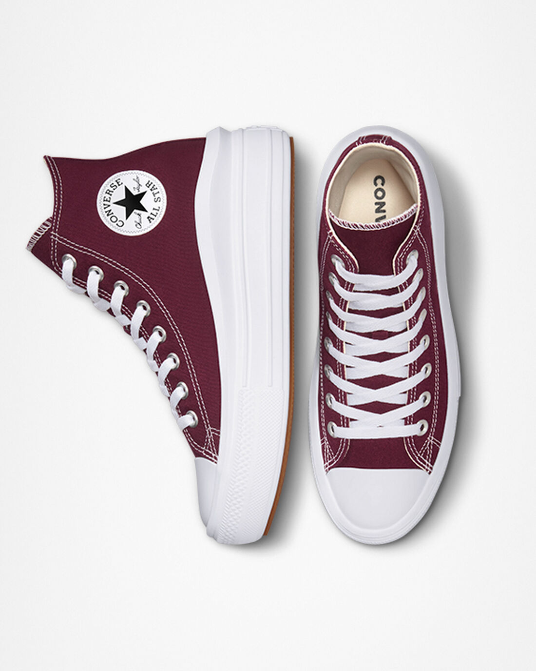 Converse Chuck Taylor All Star Move Superge Ženske Temno Rdeče Bele | Slovenija-68472