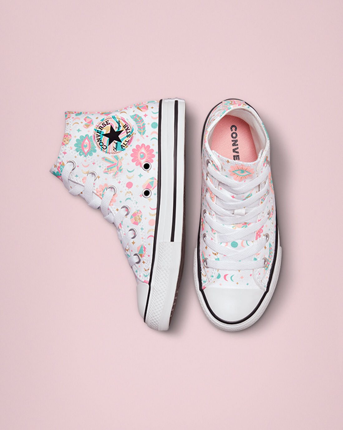 Converse Chuck Taylor All Star Mystic Gems Superge Dekleta Bele Roza Koralne | Slovenija-12580