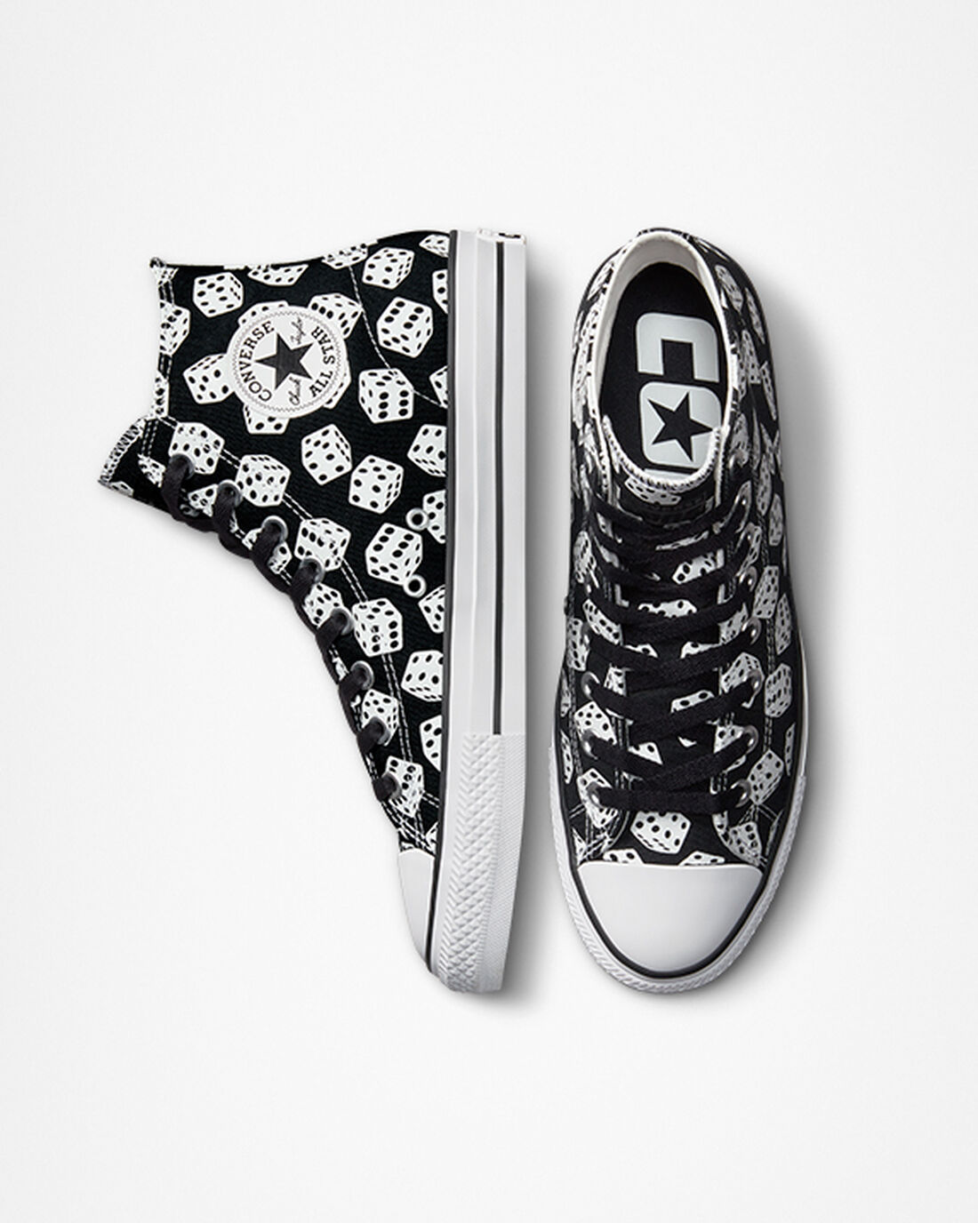 Converse Chuck Taylor All Star Pro Dice Čevlji Skate Ženske Črne Bele | Slovenija-30719