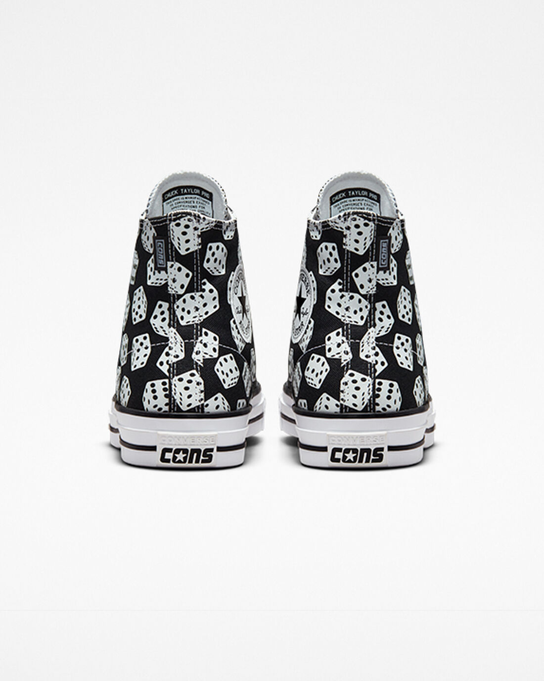 Converse Chuck Taylor All Star Pro Dice Čevlji Skate Ženske Črne Bele | Slovenija-30719