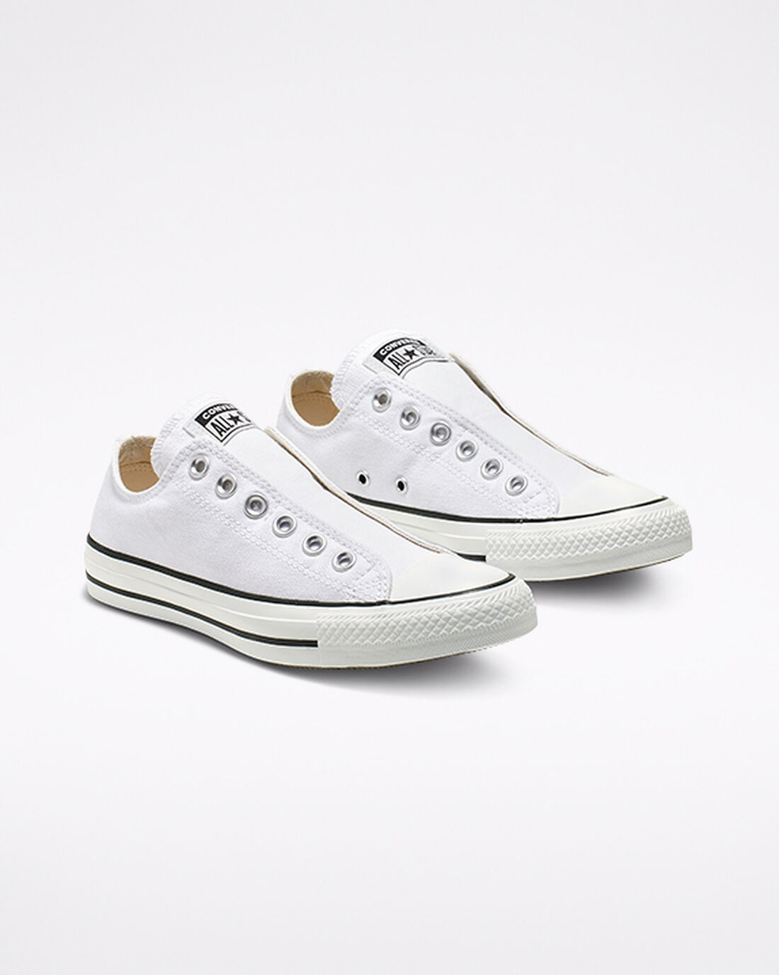 Converse Chuck Taylor All Star Slip On Moški Bele Črne Bele | Slovenija-45160