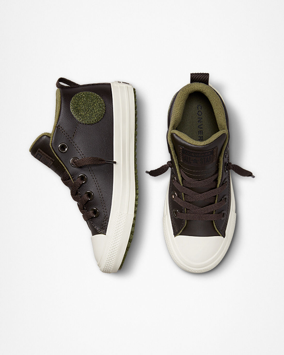 Converse Chuck Taylor All Star Street Boot Leather Superge Dekleta Rjave | Slovenija-08673