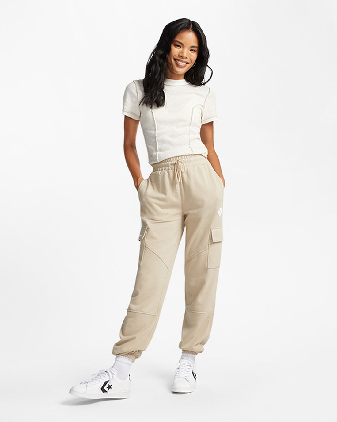 Converse Classic Fit Cargo Jogger Hlače Ženske Sive | Slovenija-78250