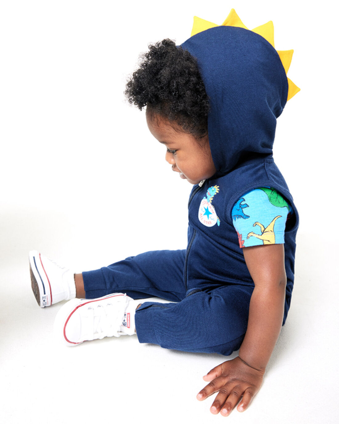 Converse Dino Explorer Hooded Coverall & Bodysuit Sets Fantje Temno Modre | Slovenija-61380