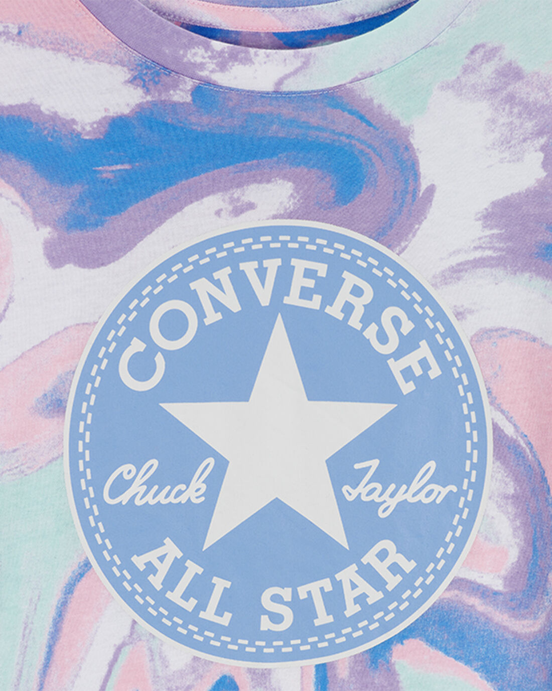 Converse Dye Printed Chuck Taylor Patch Boxy Majice Dekleta Kraljevsko Modra | Slovenija-23689