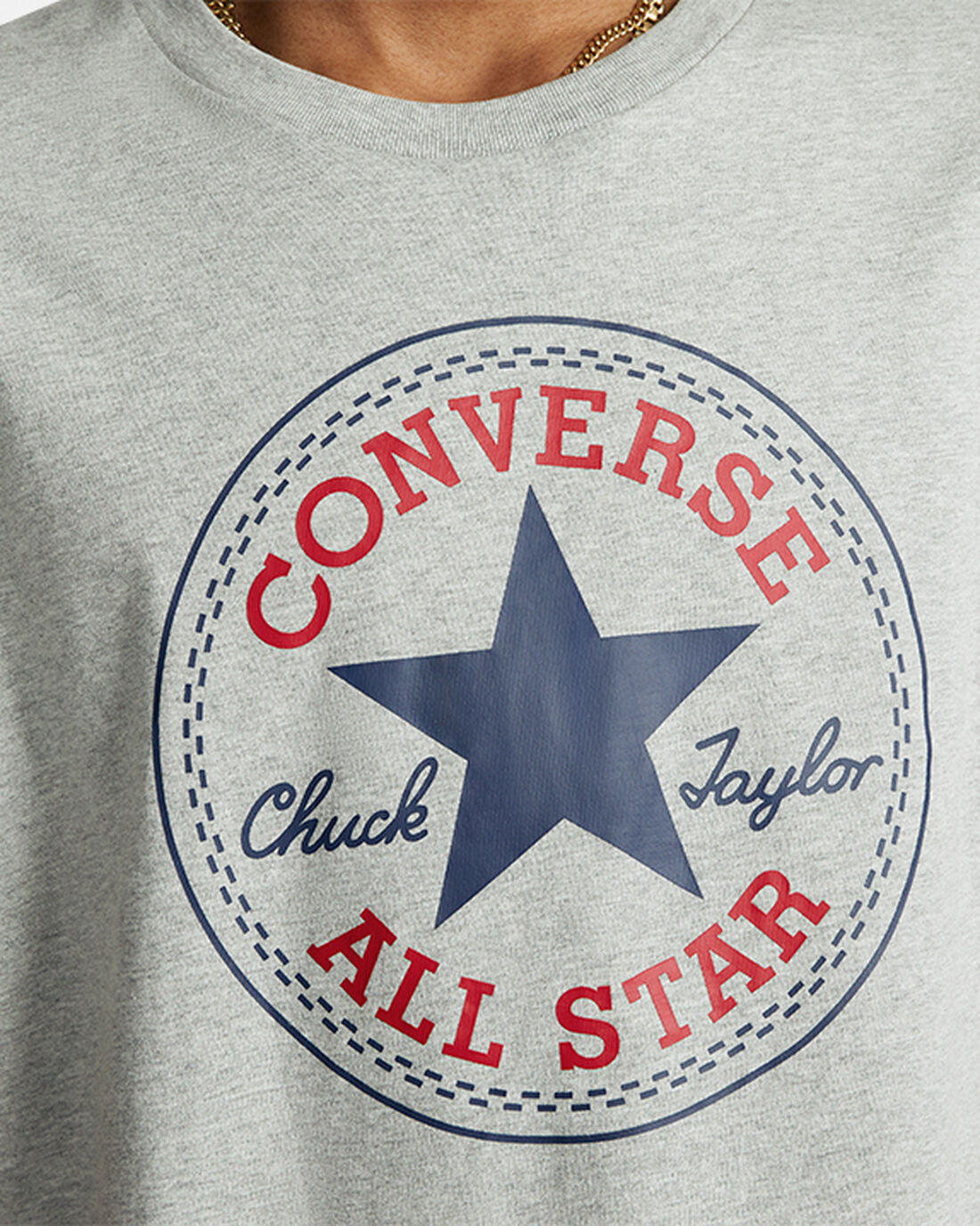 Converse Go-To All Star Patch Standard Fit Majice Ženske Sive | Slovenija-70196