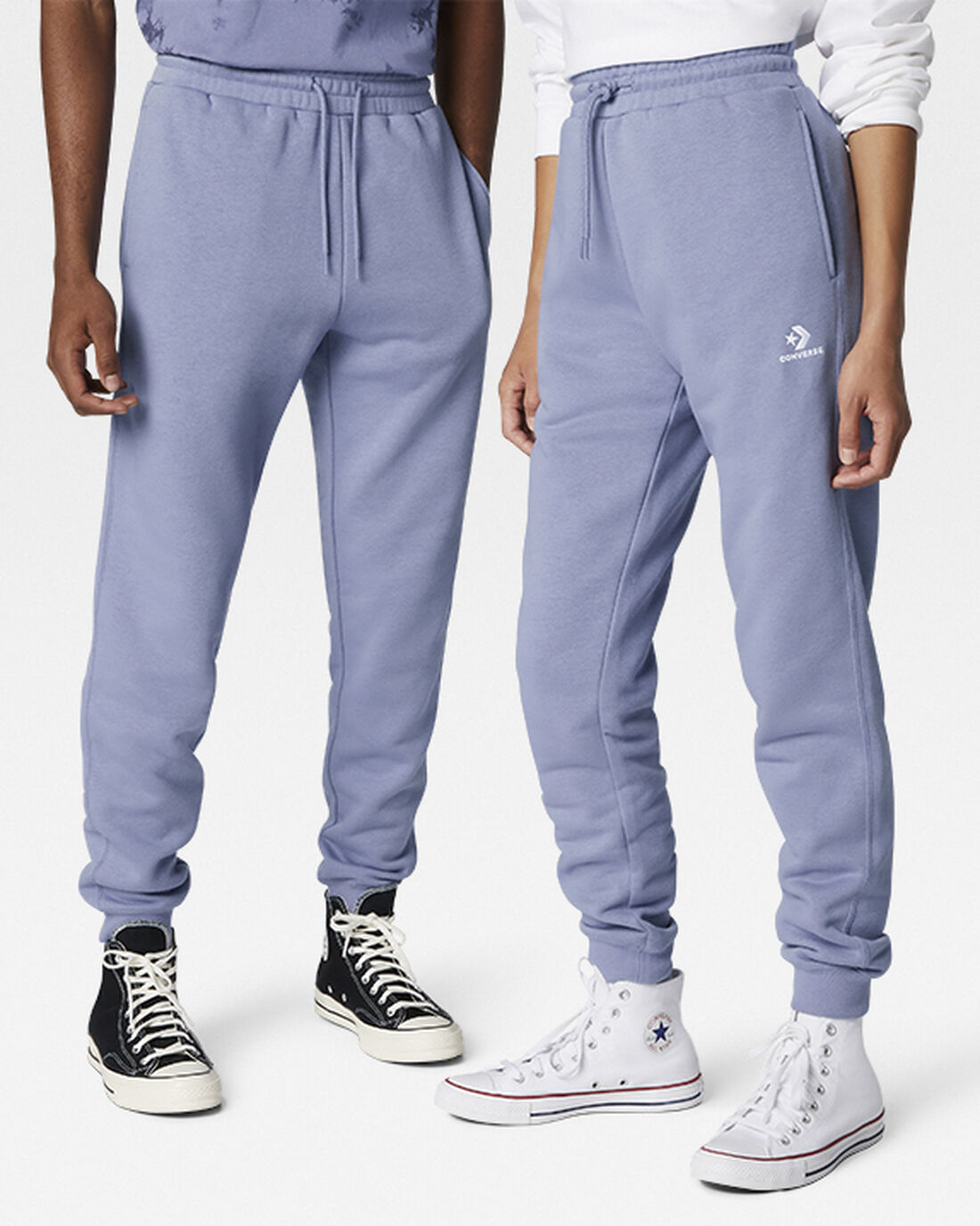 Converse Go-To Embroidered Star Chevron Standard Fit Fleece Jogger Moški Vijolične | Slovenija-68352