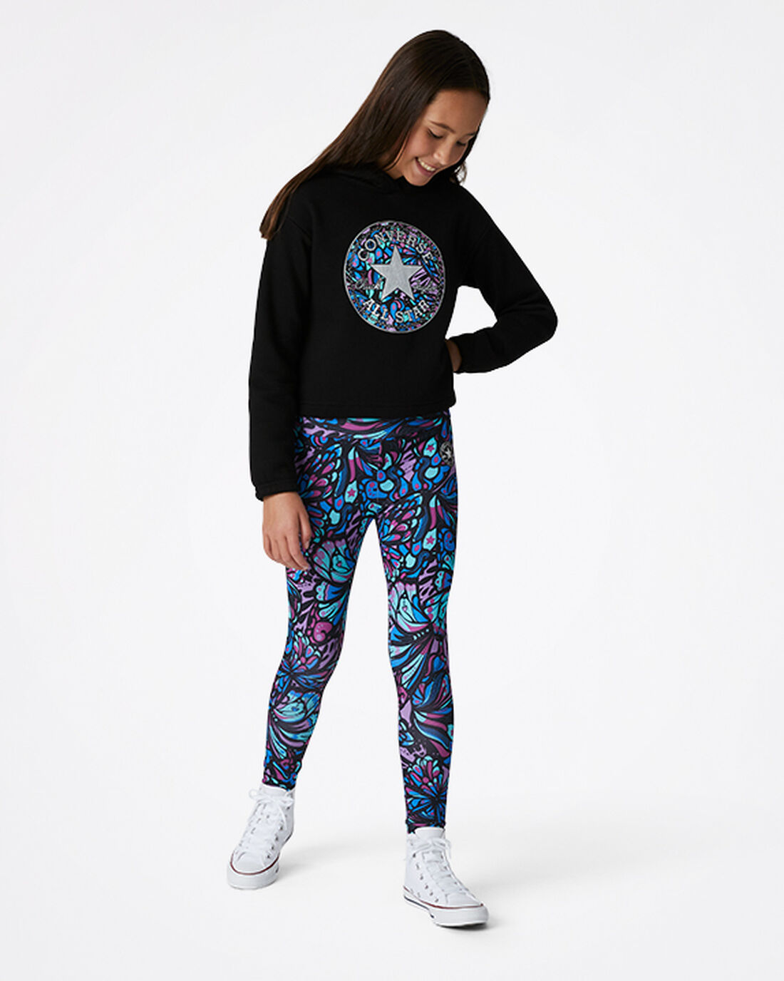 Converse High-Rise Kaleidoscope Legging Hlače Dekleta Vijolične | Slovenija-80762