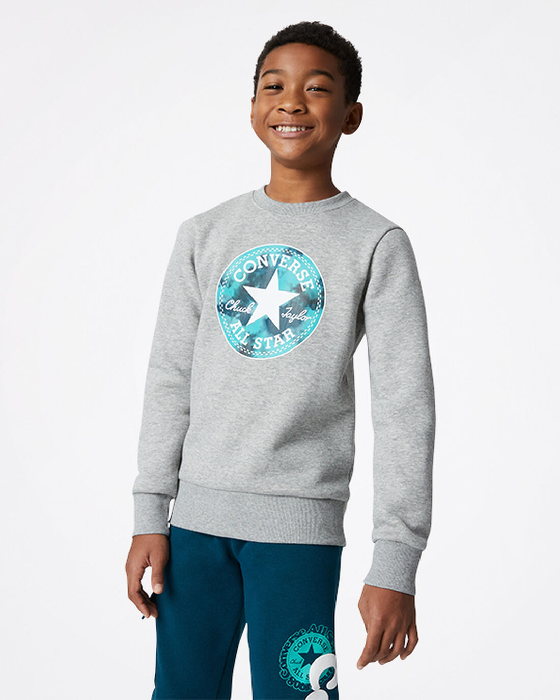 Converse Into The Wild Fleece Crew Puloverji Fantje Temno Sive | Slovenija-67850