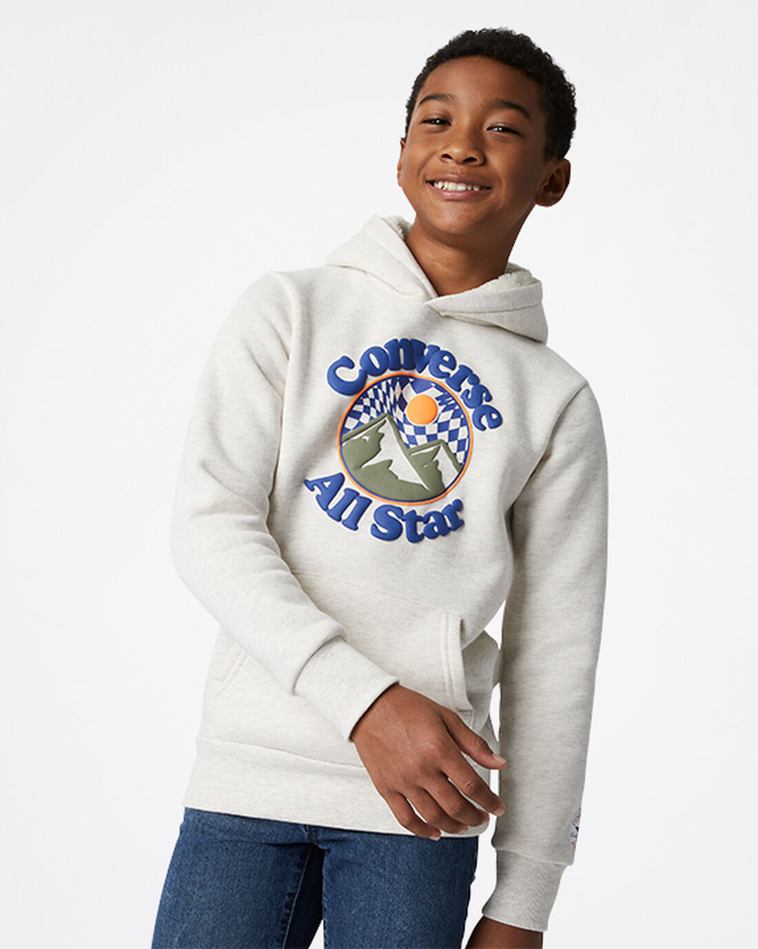 Converse Into The Wild Fleece Pullover Puloverji s Kapuco Fantje Bež | Slovenija-52830