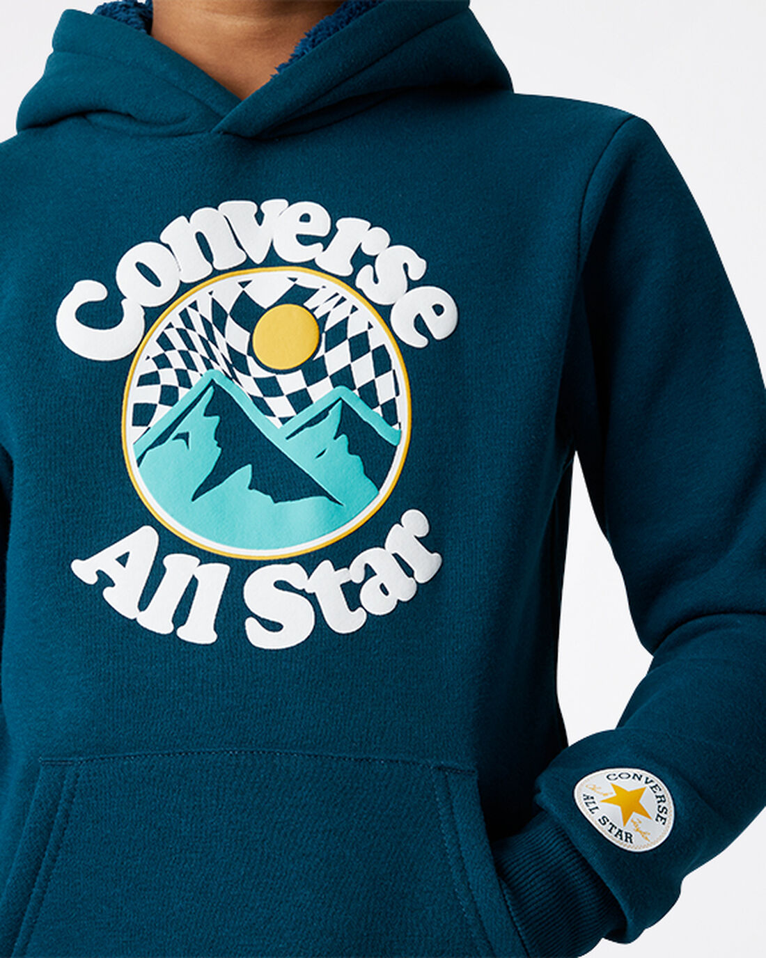 Converse Into The Wild Fleece Pullover Puloverji s Kapuco Fantje Modre | Slovenija-58702