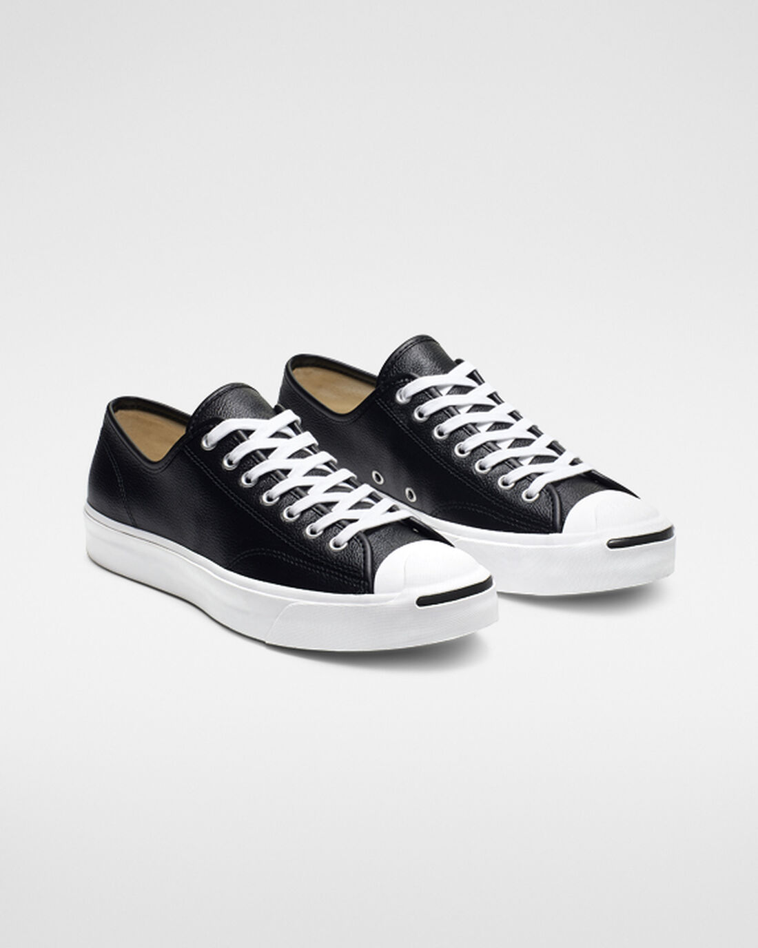 Converse Jack Purcell Leather Superge Moški Črne Bele | Slovenija-53029