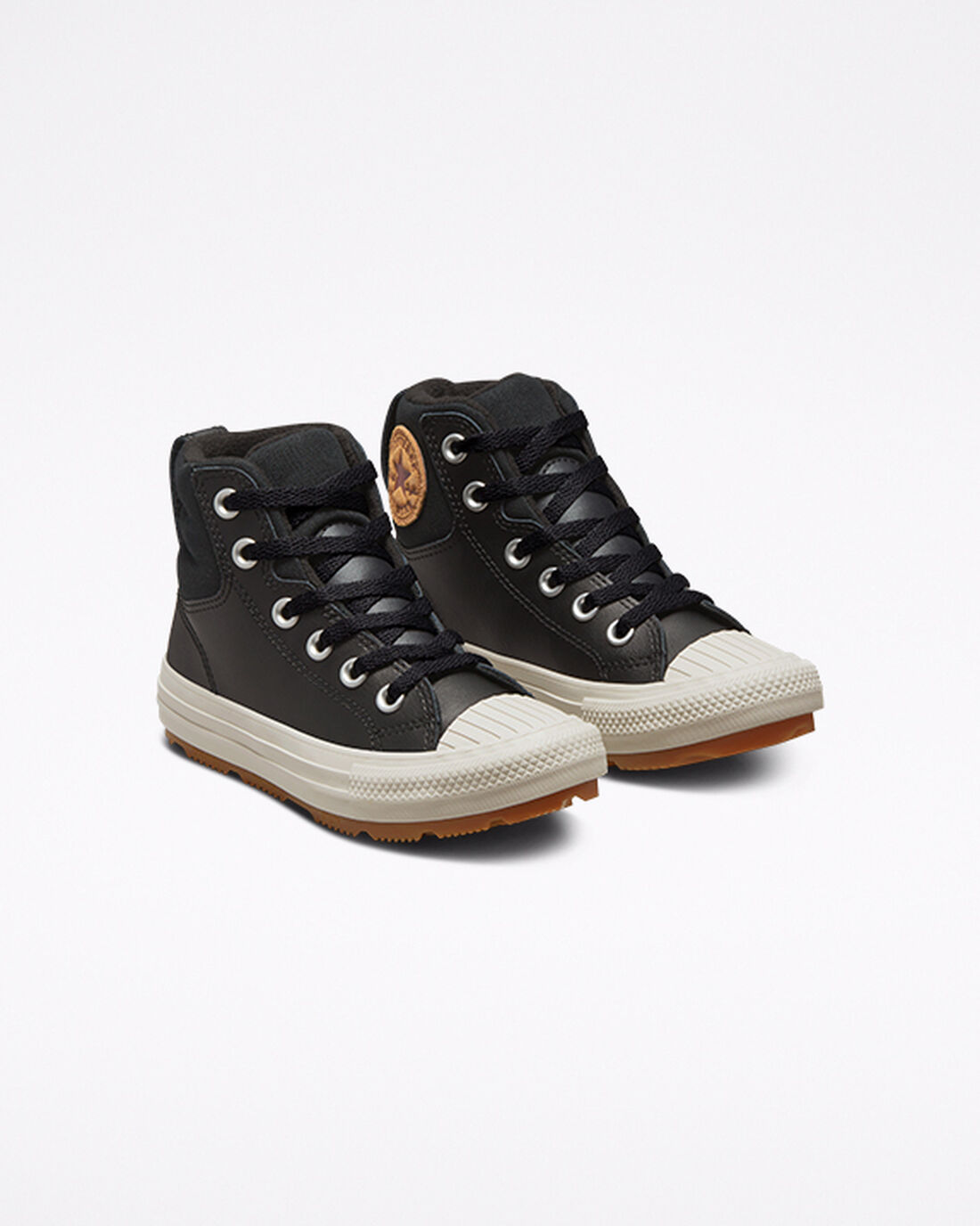 Converse Leather Chuck Taylor All Star Berkshire Boot Color Superge Fantje Črne | Slovenija-46189