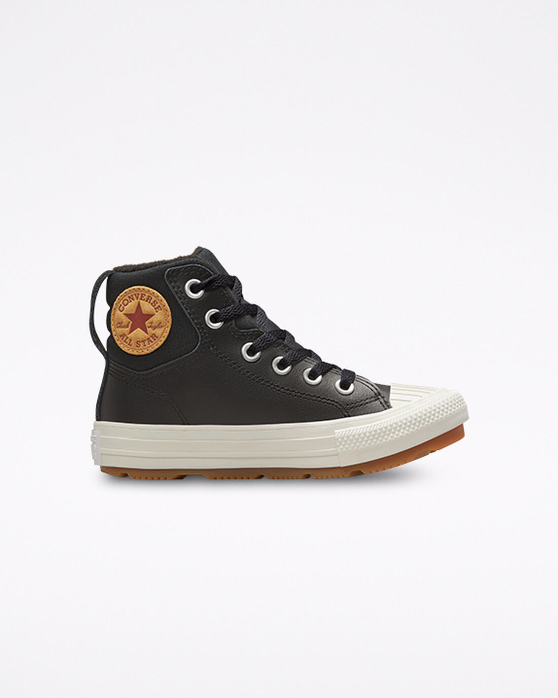 Converse Leather Chuck Taylor All Star Berkshire Boot Color Superge Fantje Črne | Slovenija-46189