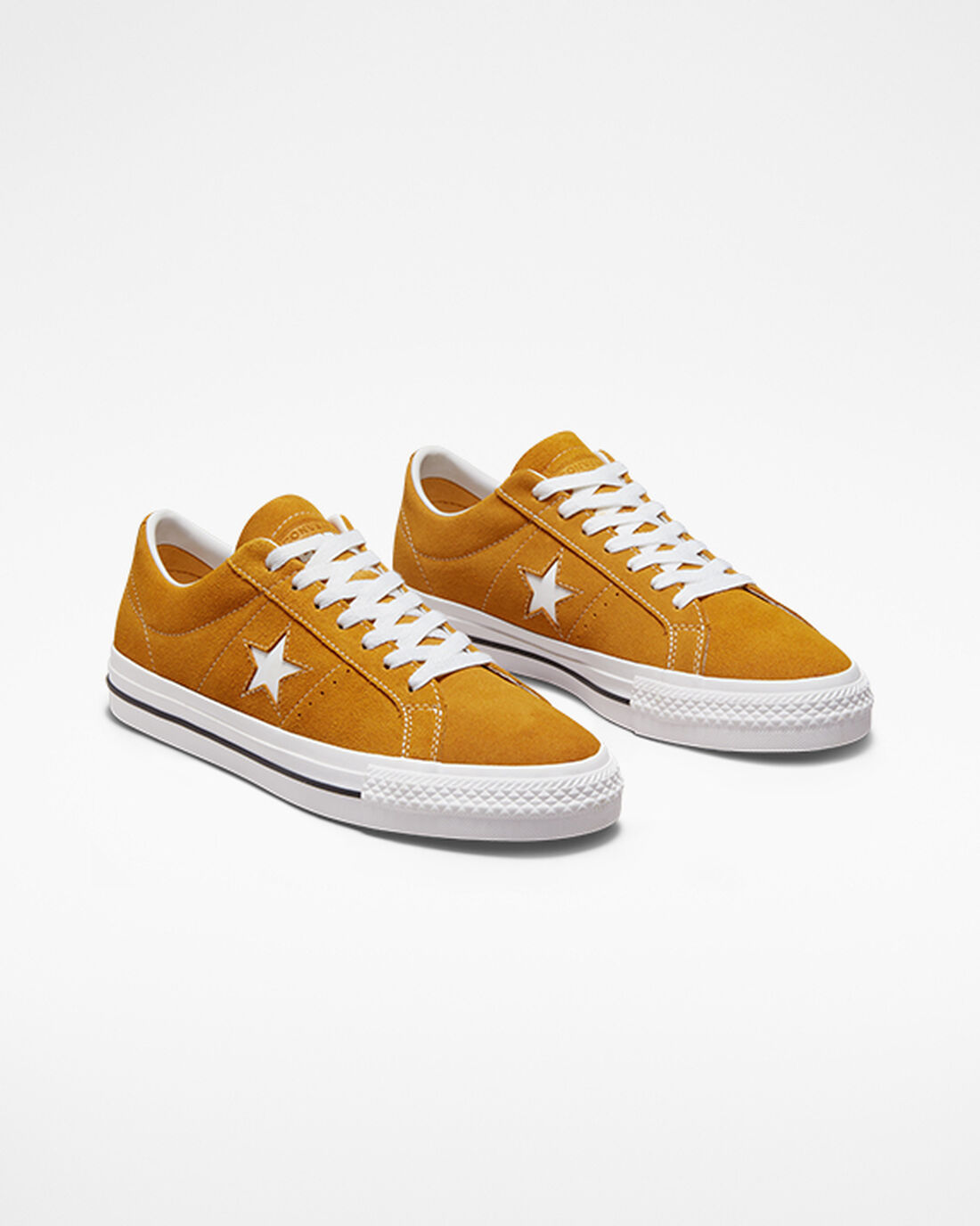 Converse One Star Pro Čevlji Skate Ženske Zlate Oranžne Bele Črne | Slovenija-40752