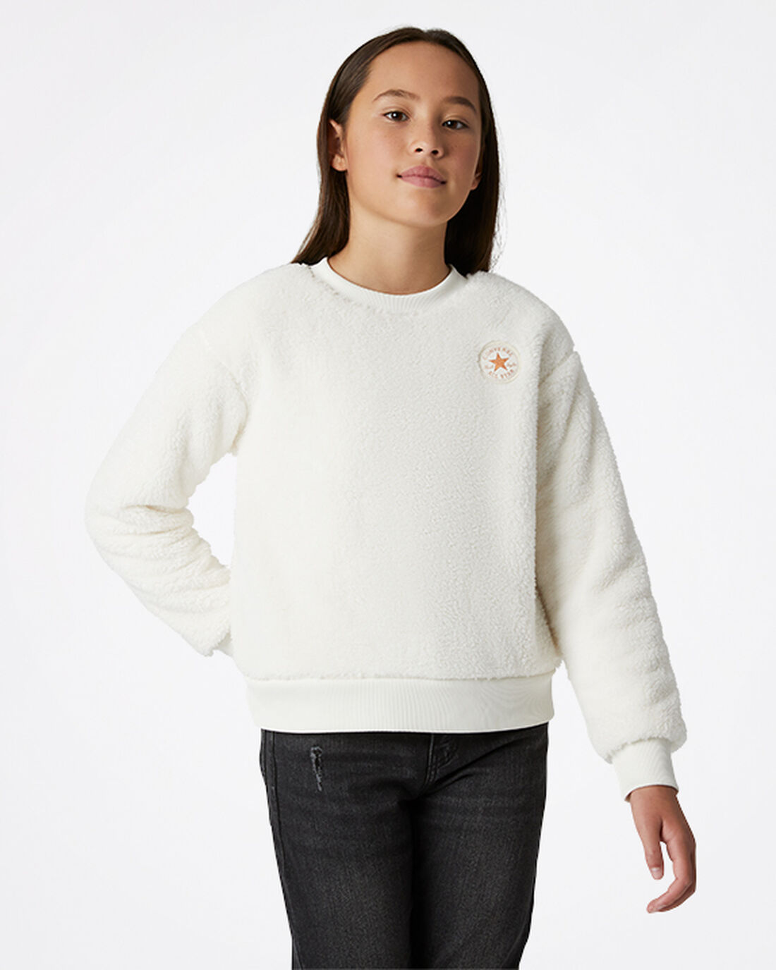 Converse Sherpa Crewneck Puloverji Dekleta Bež | Slovenija-64871