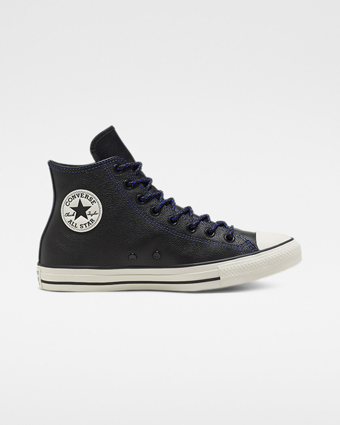 Converse Tumbled Leather Chuck Taylor All Star Superge Ženske Črne Kraljevsko Modra | Slovenija-02157