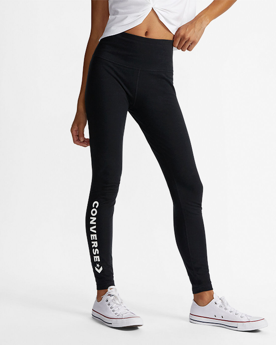 Converse Wordmark Legging Hlače Ženske Črne | Slovenija-94730